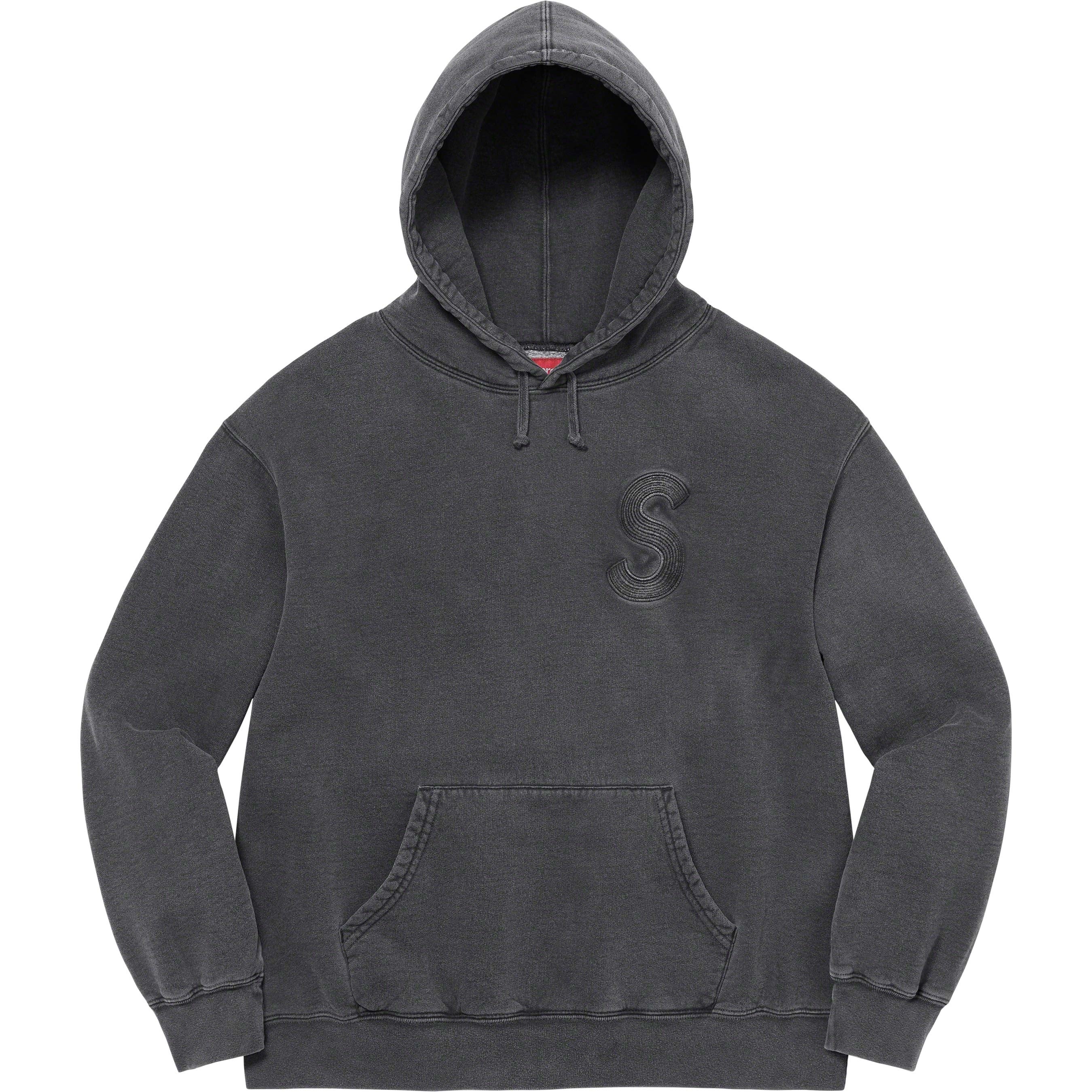 Overdyed S Logo Hooded Sweatshirt view 3